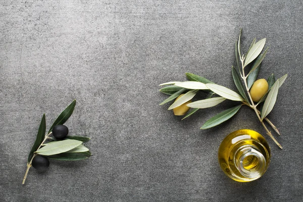 Olivový olej pozadí — Stock fotografie