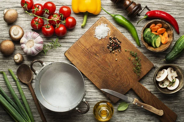 Zutaten für Mahlzeiten kochen — Stockfoto