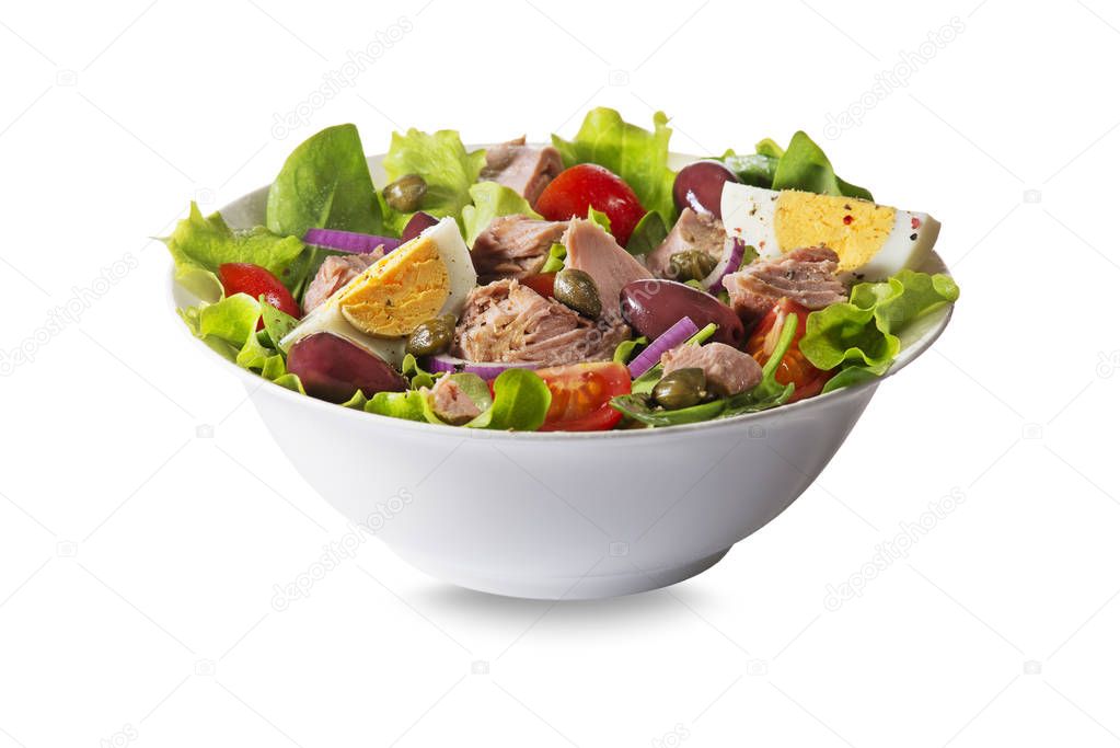 Tuna salad with eggs