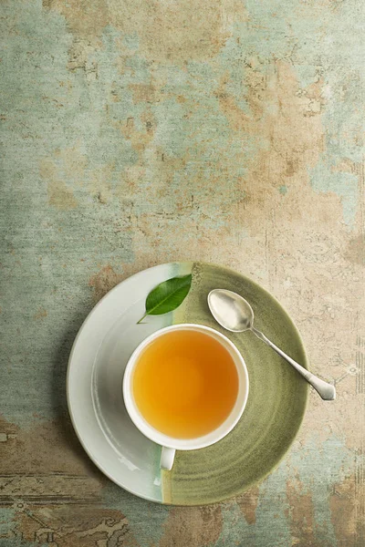 Tea cup served — Stock Photo, Image