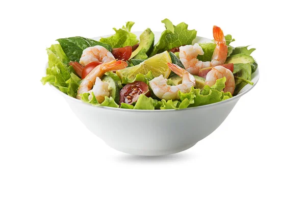 Salad with shrimp — Stock Photo, Image