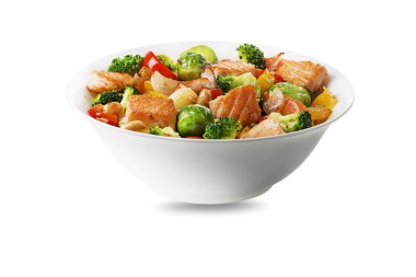 Izgara somon yemeği.