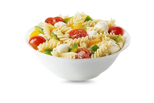 Saladepasta met mozzarella — Stockfoto