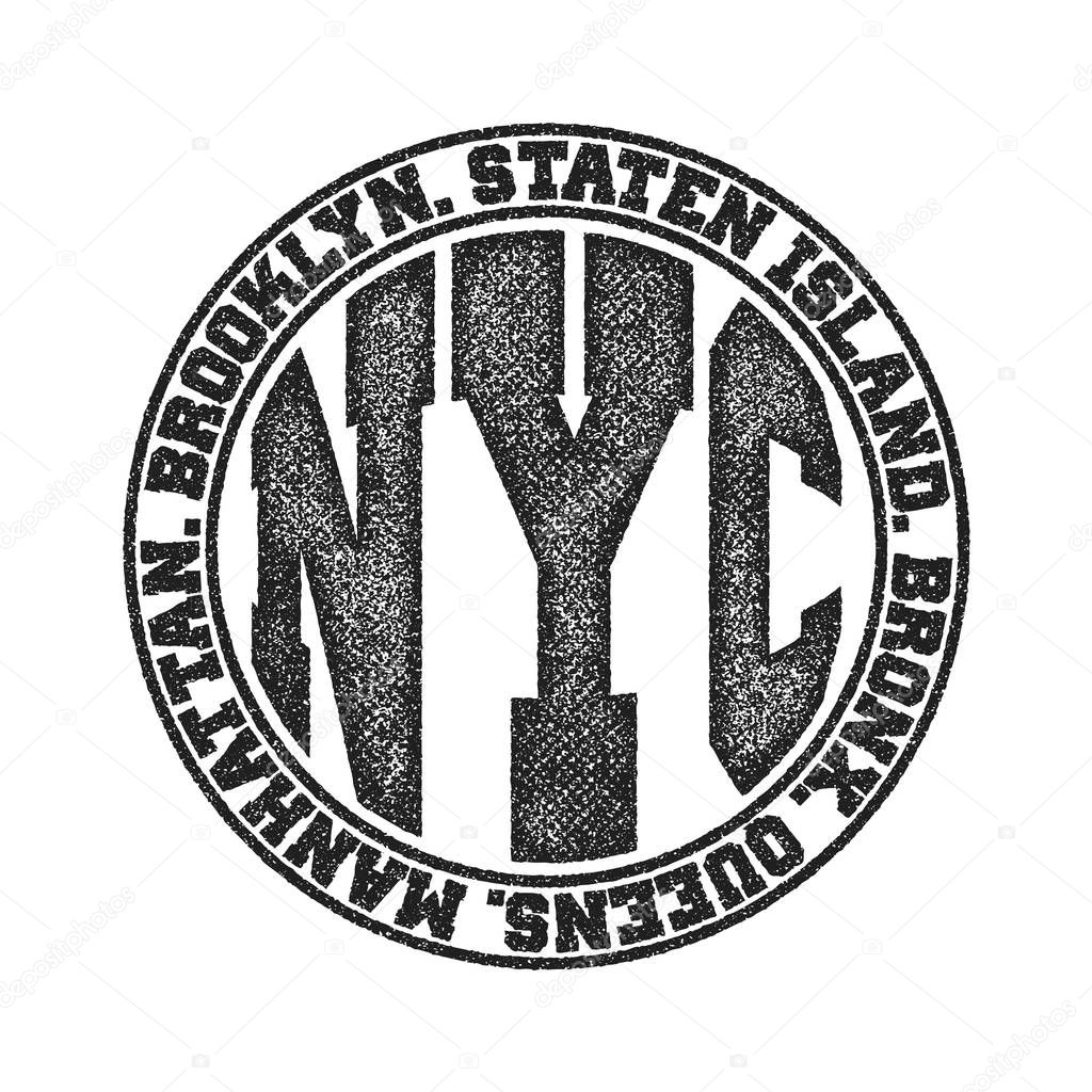 New York City Typography Graphics, T-shirt design. vector illustration