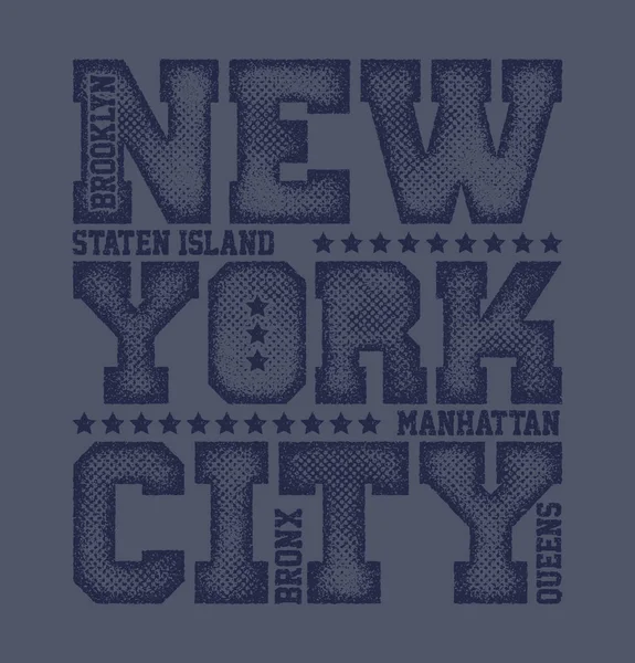 Nueva York Tipografía Gráficos — Archivo Imágenes Vectoriales