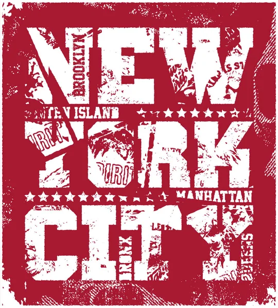 Nueva York Tipografía Gráficos — Archivo Imágenes Vectoriales