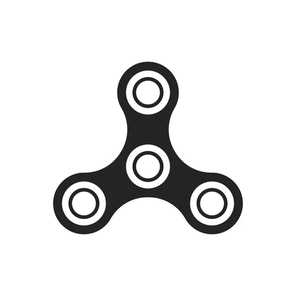 Fidget spinner icon toy for stress relief. — Stock Vector