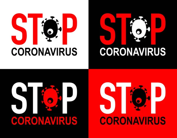 Coronavirus pericolo e malattia da rischio per la salute pubblica e focolaio di influenza . — Vettoriale Stock