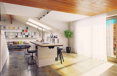 Modern mutfak iç mimarisi