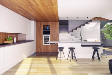 Modern mutfak iç mimarisi