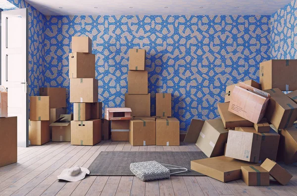 Heap of the cardboard boxes — Stock Photo, Image