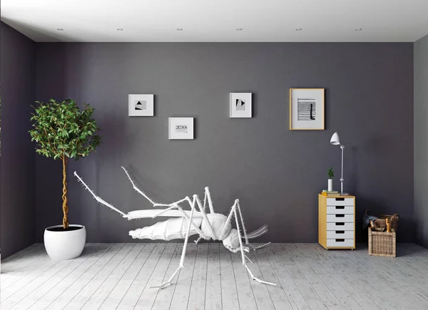 Decoración de mosquitos en el suelo — Foto de Stock