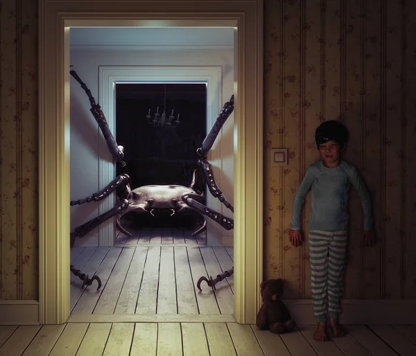 Monstre dans la chambre des enfants — Photo