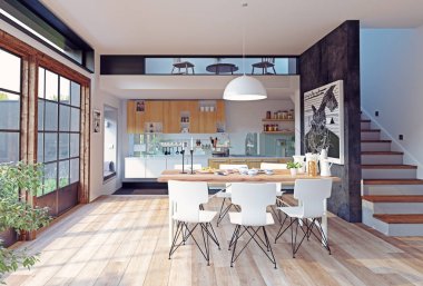 Modern mutfak iç mimarisi