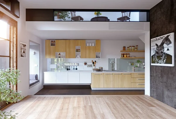 Modern kitchen interior — Stock Photo, Image