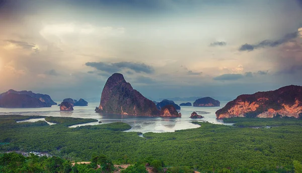 Hermoso Samet Nangshe Mirador Phang Nga Phuket Tailandia —  Fotos de Stock