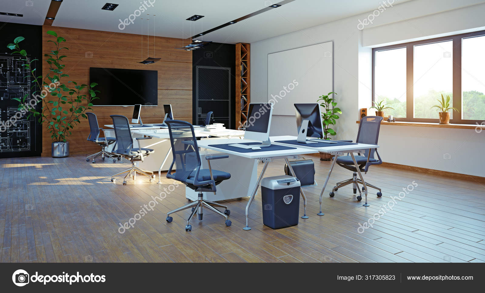 etc Alabama Secret Modern Office Interior Design Concept Rendering Design Stock Photo by  ©vicnt2815 317305823