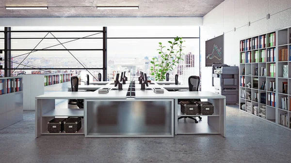 Interior moderno de oficina, — Foto de Stock