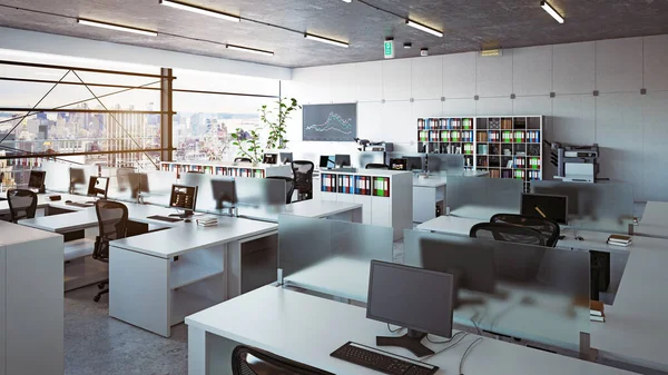 Modern office interior, — Stock Photo, Image