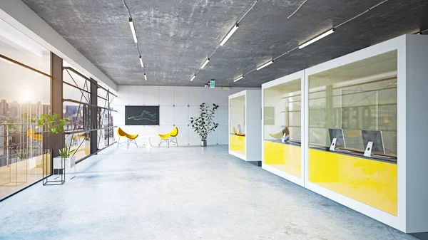 Moderno interno capsule office , — Foto Stock