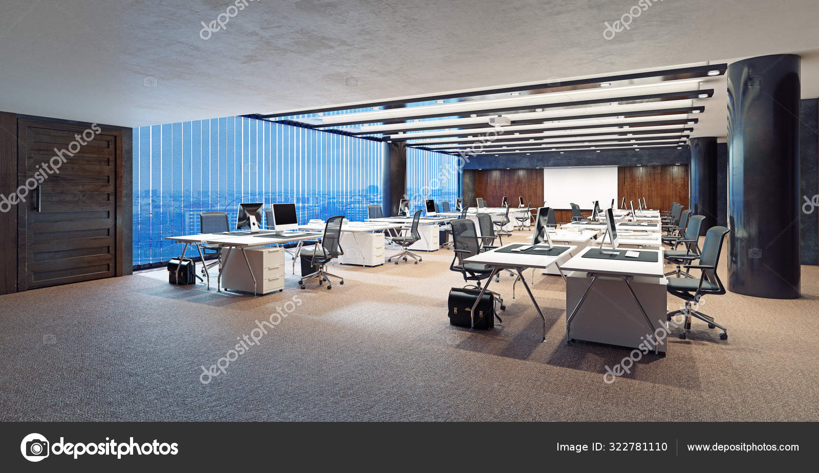 Modern office interior design — Stock Photo © vicnt2815 #322781110