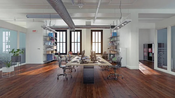 Diseño interior de oficina moderno — Foto de Stock