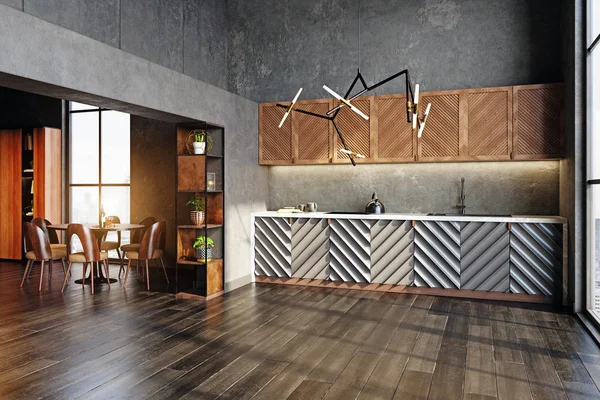 Cozinha Moderna Interior — Fotografia de Stock