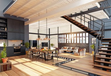 modern ev mutfağı..