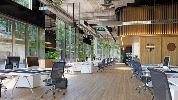 Moderno ufficio interno, — Foto Stock
