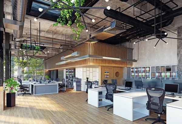 Moderno ufficio interno, — Foto Stock