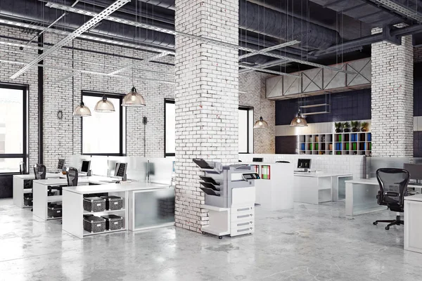 Eigentijds loft kantoor — Stockfoto