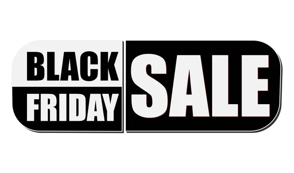 Black friday sale label, vector — Stock Vector