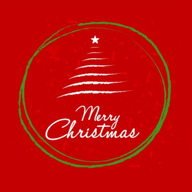 mutlu Noeller Noel ağacı topu çerçevesinde, kırmızı tebrik 