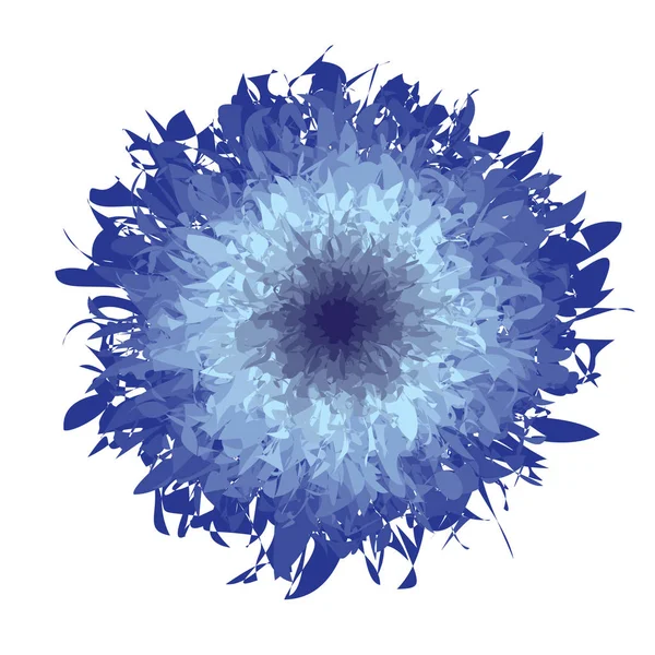 Fleur bleue. Objet isolé — Image vectorielle