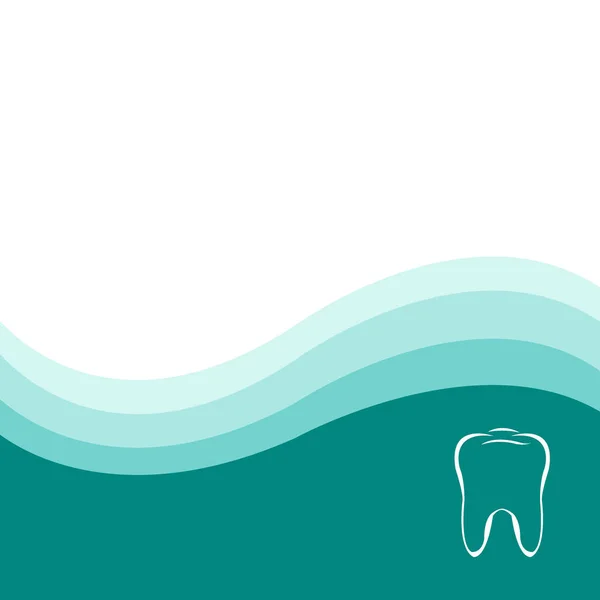 Fondo verde dental — Archivo Imágenes Vectoriales