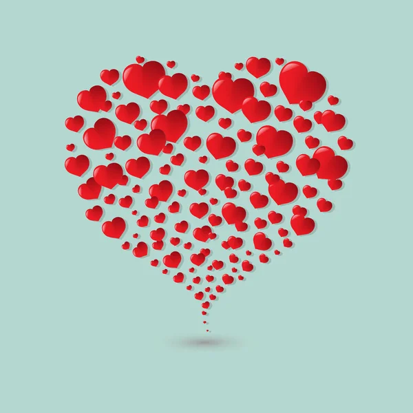 Joyeuse carte Saint Valentin — Image vectorielle