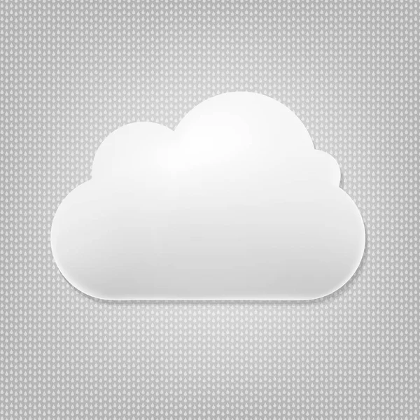 Icono de nube gris — Vector de stock