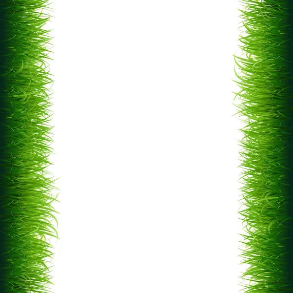 Cadre en herbe verte — Image vectorielle