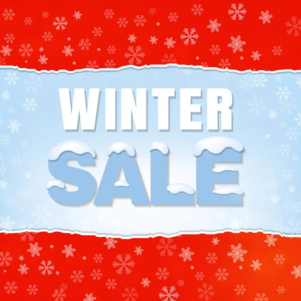 Winter Discount Banner — Stock Vector