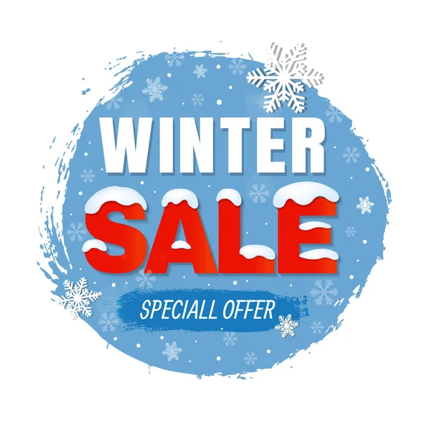 Winter Sale Banner — Stock Vector