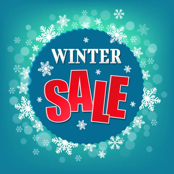 Winter Sale Poster — Stock Vector