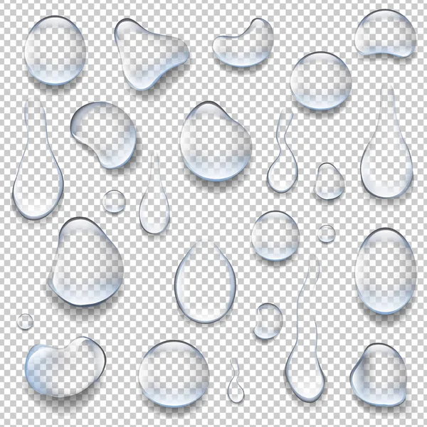 Waterdruppels set — Stockvector