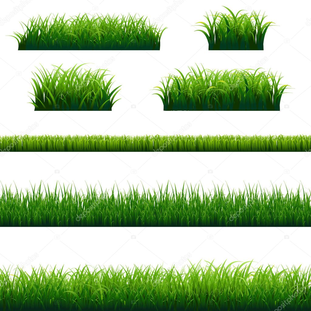 Green Grass Frame Big Set