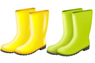 Degrade kafes kümesiyle rainboots