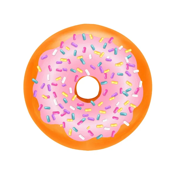 Donut met Verloopnet — Stockvector