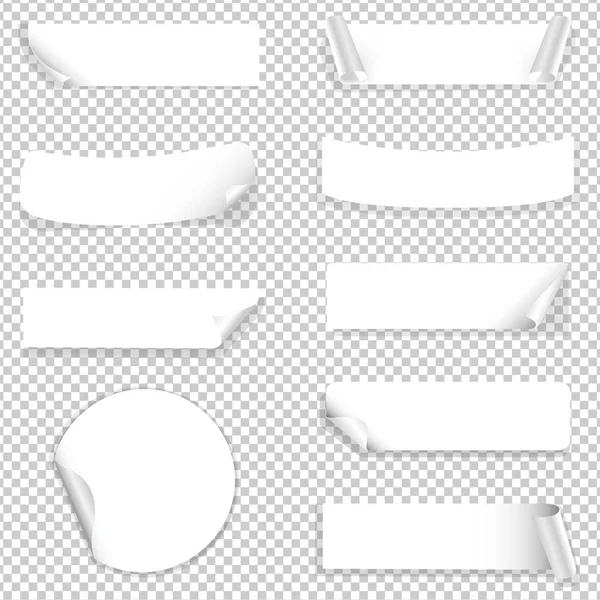 Etiquetas de papel con malla de gradiente — Archivo Imágenes Vectoriales