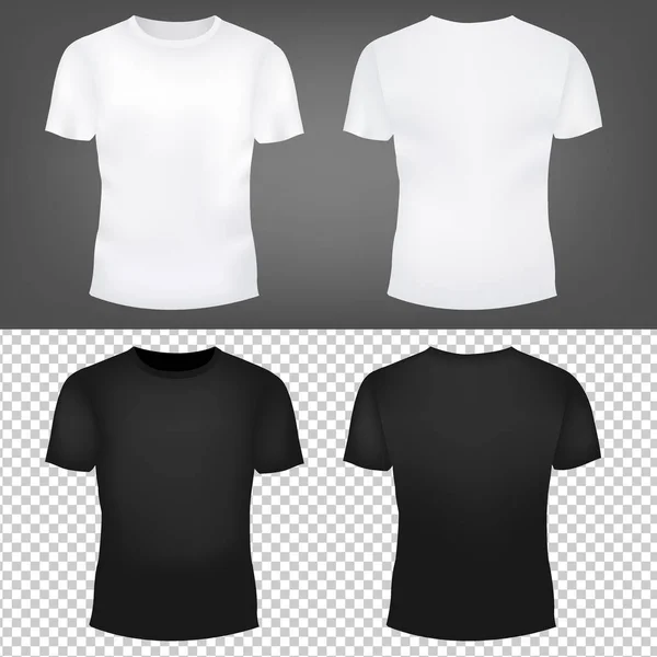 Conjunto de modelos de t-shirt — Vetor de Stock