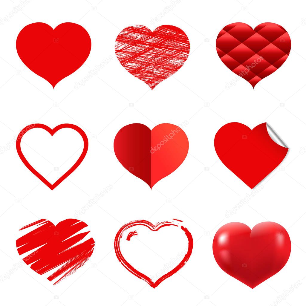 Red Hearts Set