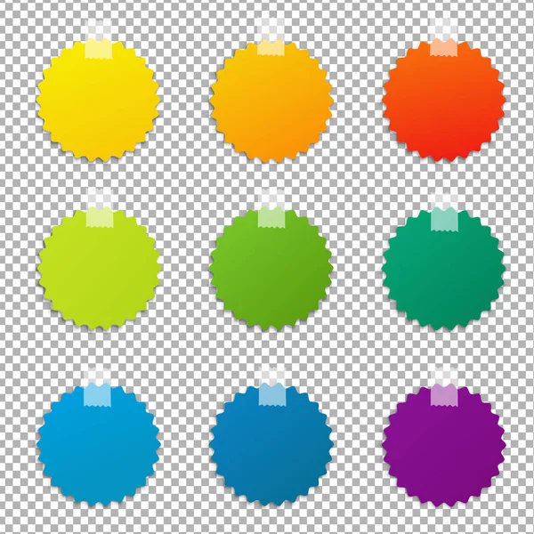 Étiquettes colorées ensemble — Image vectorielle