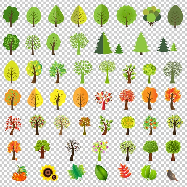 Big Nature Set — Stock Vector